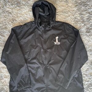 Pittsburgh Steelers Black and white Super Bowl 50 windbreaker jacket